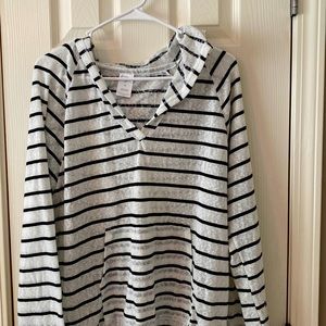 Kona Sol Sheer Striped Swim Coverup